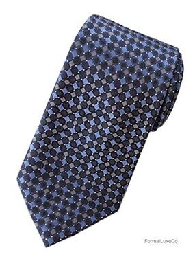 Extra Long 63" Woven Jacquard Microfiber Necktie XL Classic Formal Tie
